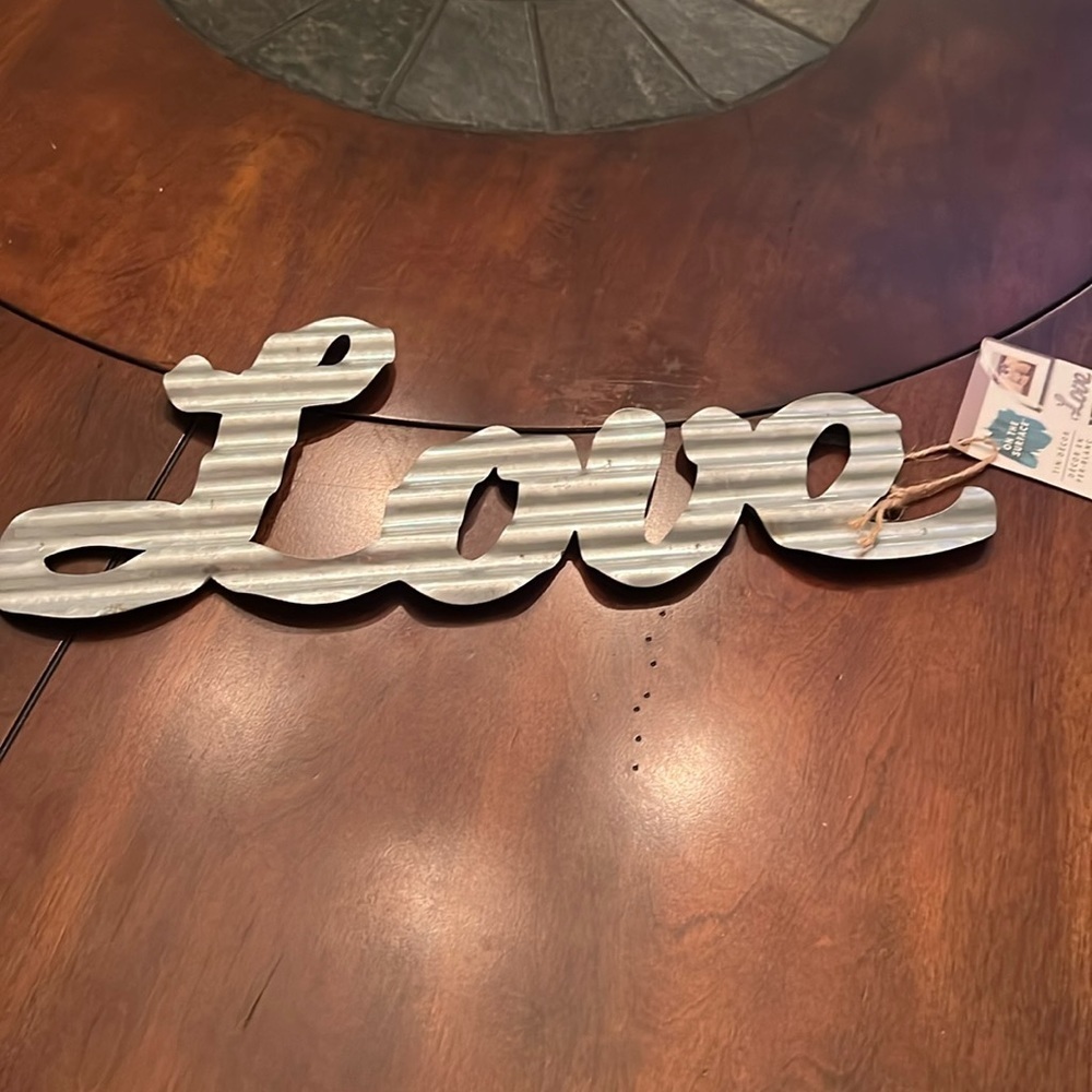Love Metal Sign